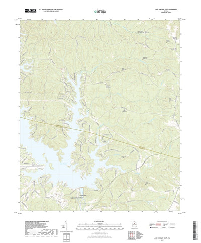 United States Geological Survey Lake Sinclair East, GA (2020, 24000-Scale) digital map