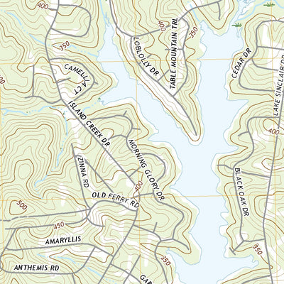 United States Geological Survey Lake Sinclair East, GA (2020, 24000-Scale) digital map