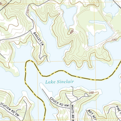 United States Geological Survey Lake Sinclair West, GA (2020, 24000-Scale) digital map