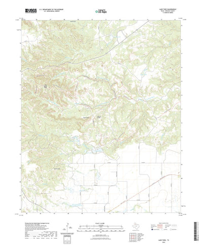 United States Geological Survey Lake Theo, TX (2022, 24000-Scale) digital map
