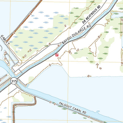United States Geological Survey Lake Theriot, LA (2020, 24000-Scale) digital map