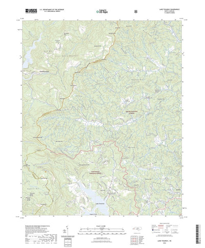 United States Geological Survey Lake Toxaway, NC (2022, 24000-Scale) digital map