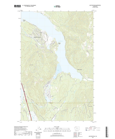 United States Geological Survey Lake Whatcom, WA (2020, 24000-Scale) digital map