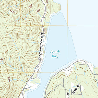 United States Geological Survey Lake Whatcom, WA (2020, 24000-Scale) digital map