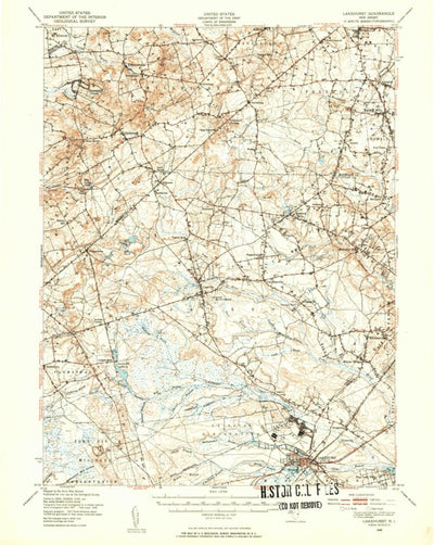 United States Geological Survey Lakehurst, NJ (1948, 62500-Scale) digital map