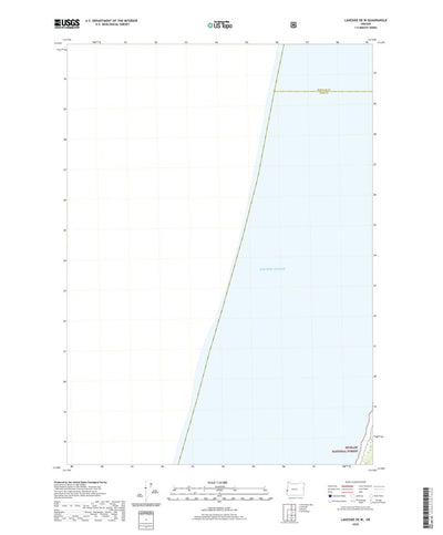 United States Geological Survey Lakeside OE W, OR (2020, 24000-Scale) digital map