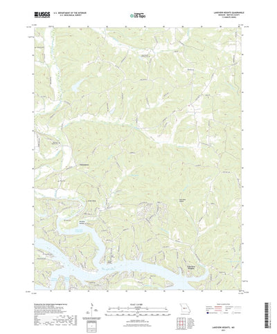 United States Geological Survey Lakeview Heights, MO (2021, 24000-Scale) digital map
