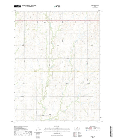 United States Geological Survey Lamar, KS (2022, 24000-Scale) digital map