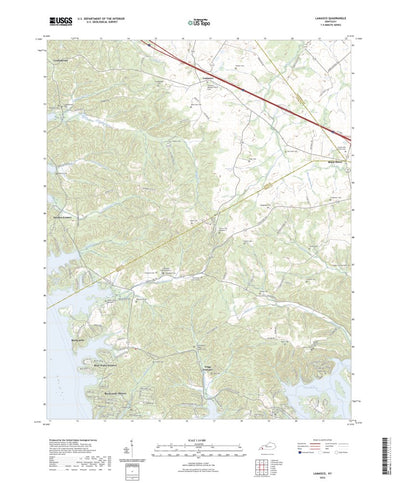 United States Geological Survey Lamasco, KY (2022, 24000-Scale) digital map