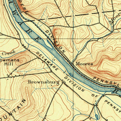 United States Geological Survey Lambertville, PA-NJ (1890, 62500-Scale) digital map