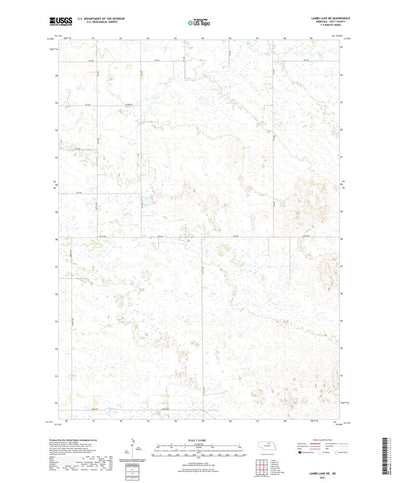 United States Geological Survey Lambs Lake NE, NE (2021, 24000-Scale) digital map