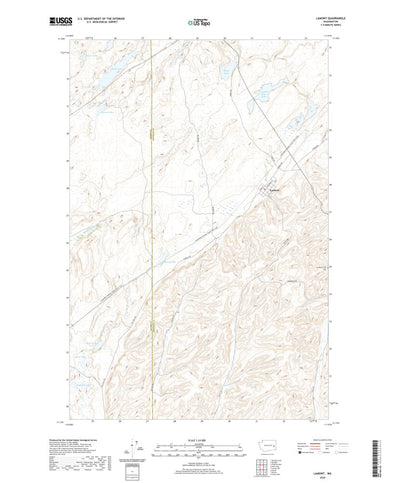 United States Geological Survey Lamont, WA (2020, 24000-Scale) digital map