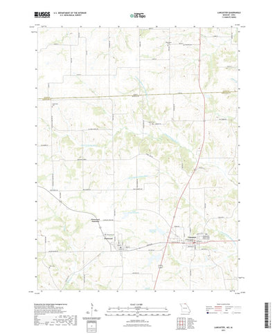 United States Geological Survey Lancaster, MO (2021, 24000-Scale) digital map