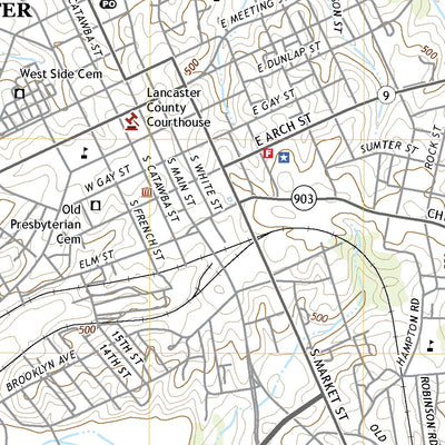 United States Geological Survey Lancaster, SC (2020, 24000-Scale) digital map