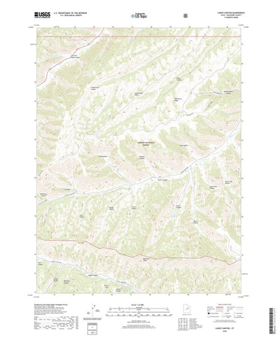 United States Geological Survey Lance Canyon, UT (2020, 24000-Scale) digital map