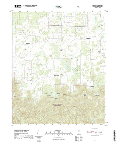 United States Geological Survey Landersville, AL (2021, 24000-Scale) digital map