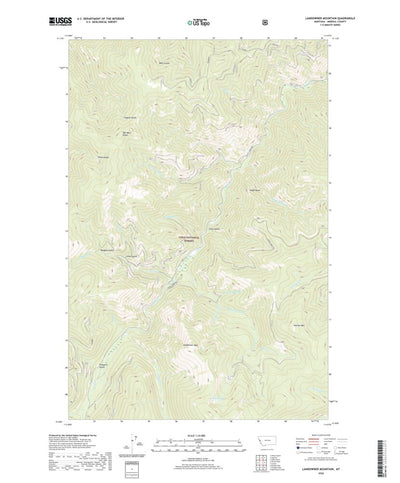 United States Geological Survey Landowner Mountain, MT (2020, 24000-Scale) digital map