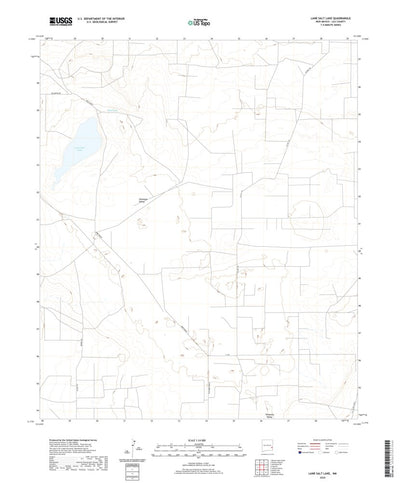 United States Geological Survey Lane Salt Lake, NM (2020, 24000-Scale) digital map