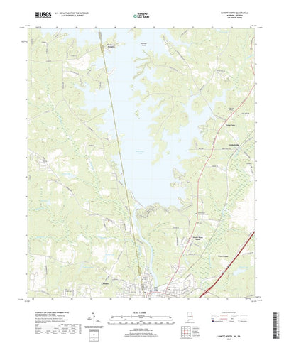 United States Geological Survey Lanett North, AL (2020, 24000-Scale) digital map