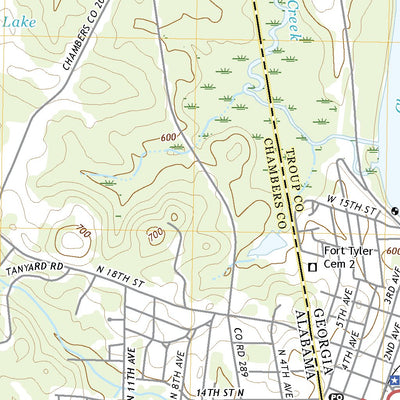 United States Geological Survey Lanett North, AL (2020, 24000-Scale) digital map