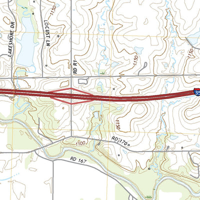 United States Geological Survey Lang, KS (2022, 24000-Scale) digital map