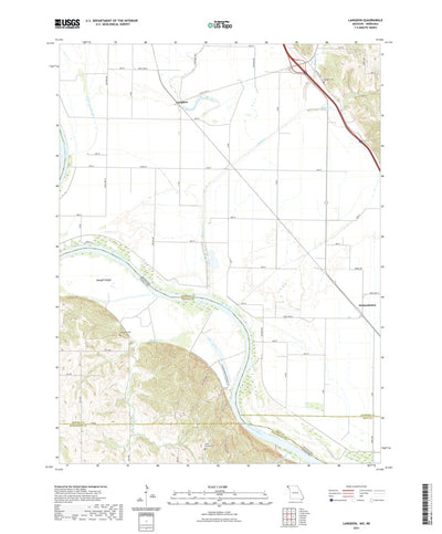 United States Geological Survey Langdon, MO (2021, 24000-Scale) digital map