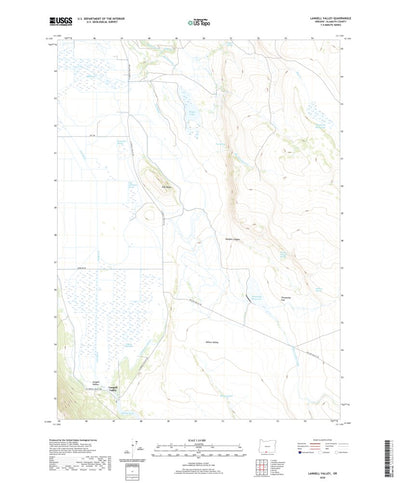 United States Geological Survey Langell Valley, OR (2020, 24000-Scale) digital map