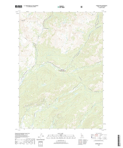 United States Geological Survey Langer Peak, ID (2020, 24000-Scale) digital map