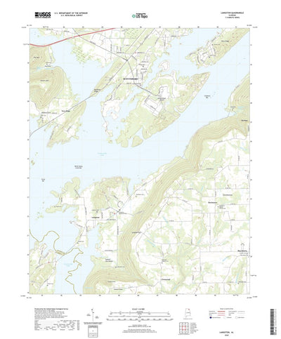 United States Geological Survey Langston, AL (2020, 24000-Scale) digital map