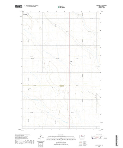 United States Geological Survey Lansford SE, ND (2020, 24000-Scale) digital map