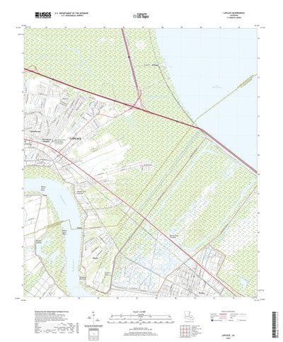 United States Geological Survey Laplace, LA (2020, 24000-Scale) digital map