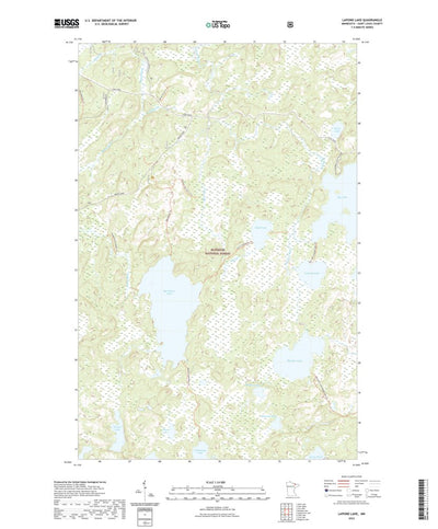 United States Geological Survey Lapond Lake, MN (2022, 24000-Scale) digital map