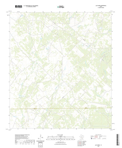 United States Geological Survey Las Flores, TX (2022, 24000-Scale) digital map