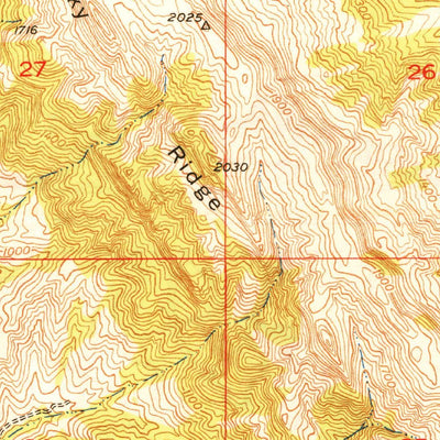 United States Geological Survey Las Trampas Ridge, CA (1949, 24000-Scale) digital map