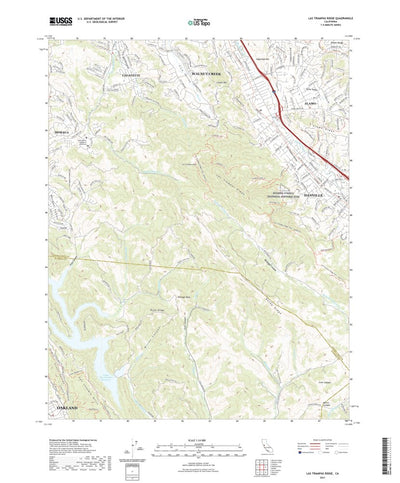 United States Geological Survey Las Trampas Ridge, CA (2021, 24000-Scale) digital map