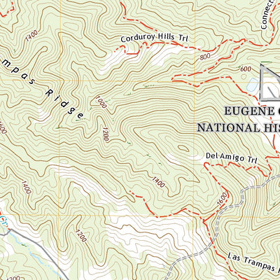 United States Geological Survey Las Trampas Ridge, CA (2021, 24000-Scale) digital map