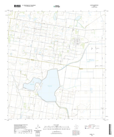 United States Geological Survey Lasara, TX (2022, 24000-Scale) digital map