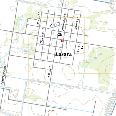 United States Geological Survey Lasara, TX (2022, 24000-Scale) digital map