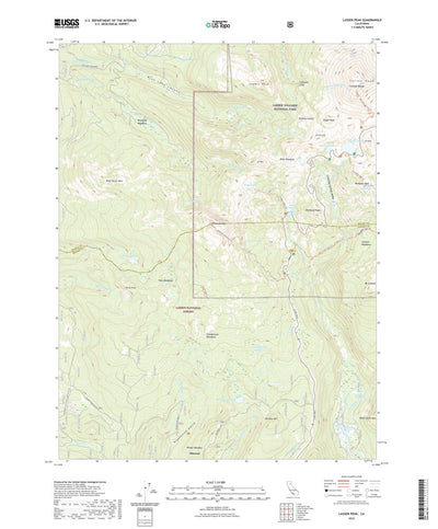United States Geological Survey Lassen Peak, CA (2022, 24000-Scale) digital map