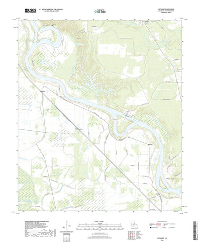United States Geological Survey Latanier, LA (2020, 24000-Scale) digital map