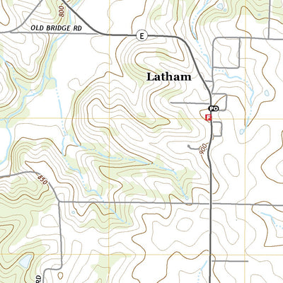 United States Geological Survey Latham, MO (2021, 24000-Scale) digital map