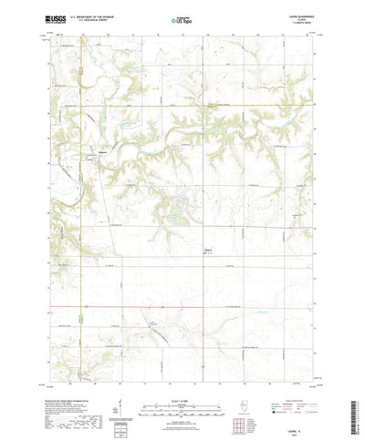 United States Geological Survey Laura, IL (2021, 24000-Scale) digital map