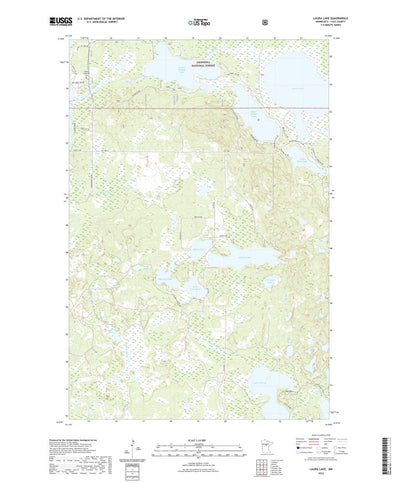 United States Geological Survey Laura Lake, MN (2022, 24000-Scale) digital map