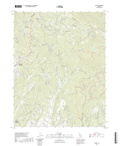 United States Geological Survey Laurel, CA (2021, 24000-Scale) digital map