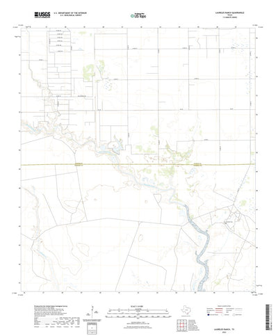 United States Geological Survey Laureles Ranch, TX (2022, 24000-Scale) digital map
