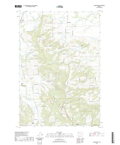 United States Geological Survey Laurelwood, OR (2020, 24000-Scale) digital map