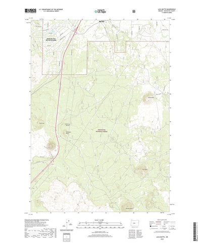 United States Geological Survey Lava Butte, OR (2020, 24000-Scale) digital map