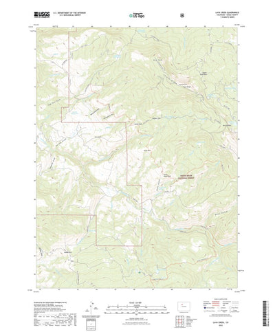 United States Geological Survey Lava Creek, CO (2022, 24000-Scale) digital map