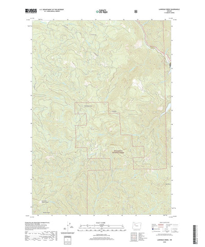 United States Geological Survey Lawhead Creek, OR (2020, 24000-Scale) digital map