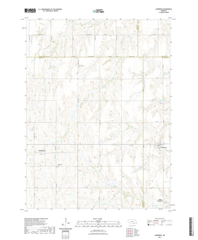 United States Geological Survey Lawrence, NE (2021, 24000-Scale) digital map